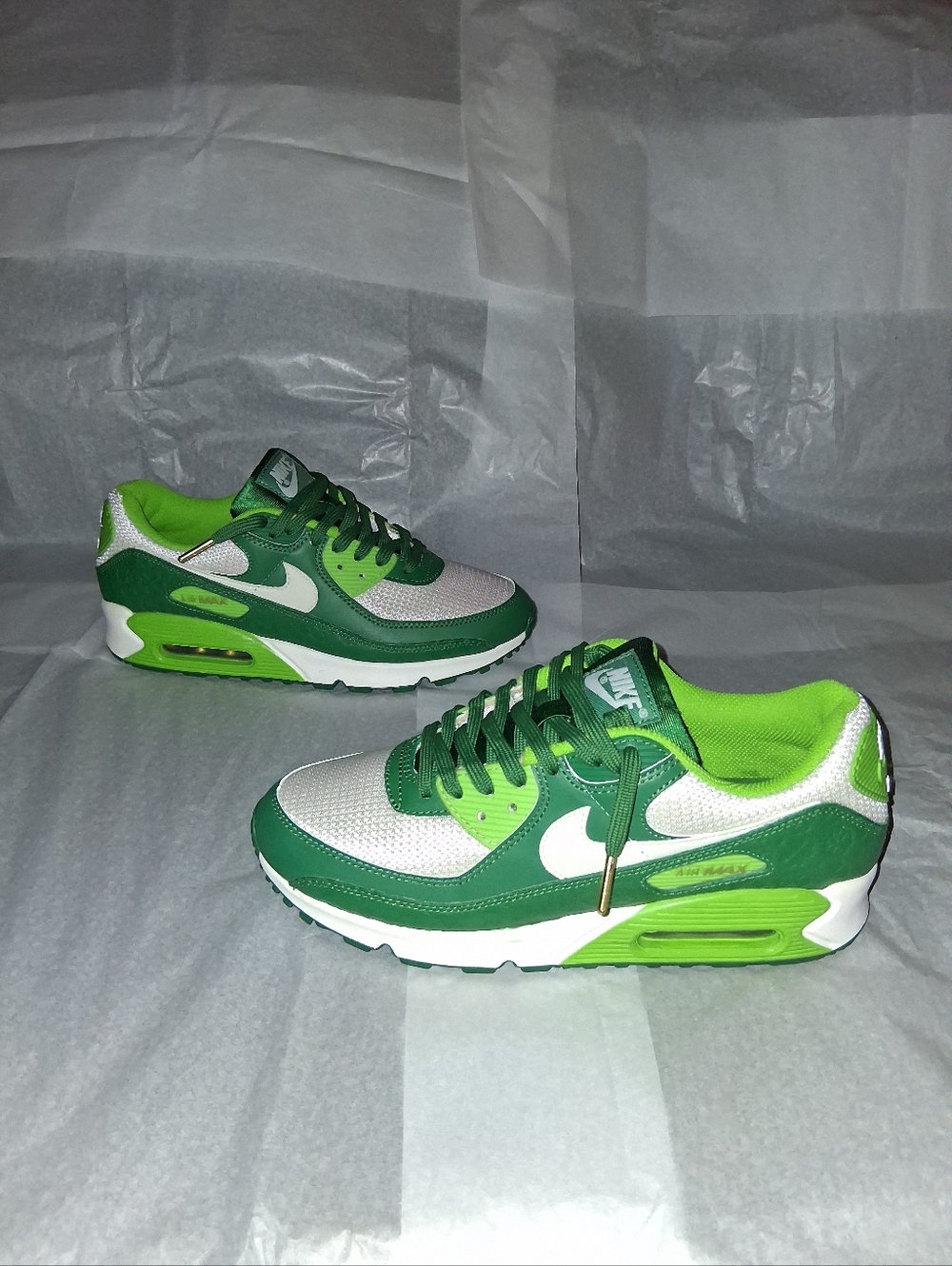 Nike Air Max 90's St. Patrick's Day Sneakers Men 8.5 = Women 10